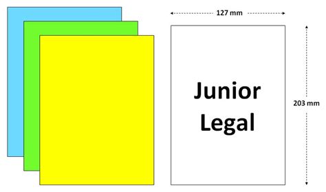 Junior Legal Paper Size Dimensions .